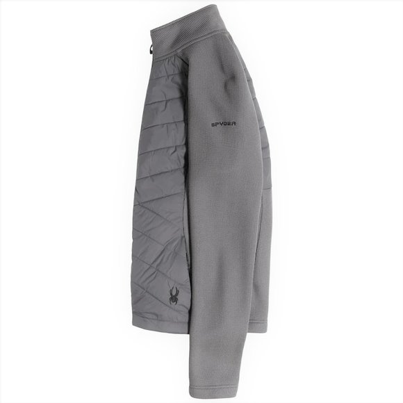 Spyder Nova Full Zip Hybrid Jacket MEDIUM Mineral Gray $149 Women's - Picture 4 of 9